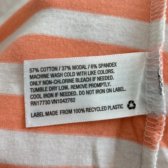 Women’s A New Day orange long sleeve striped shirt. Size large. - Picture 5 of 7